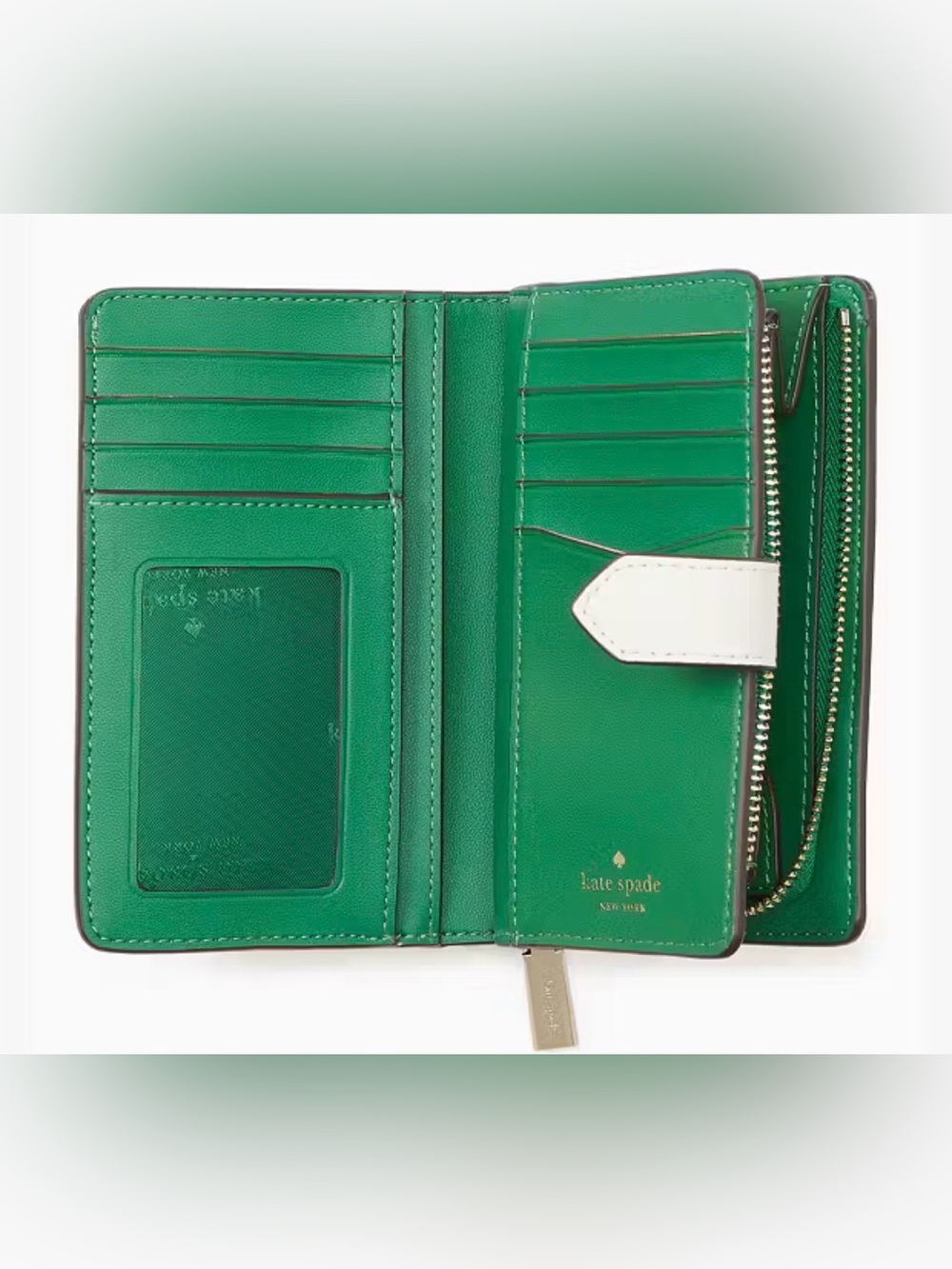 Kate Spade Staci Watermelon Party Medium Compact Bifold Wallet - Picture 2 of 9